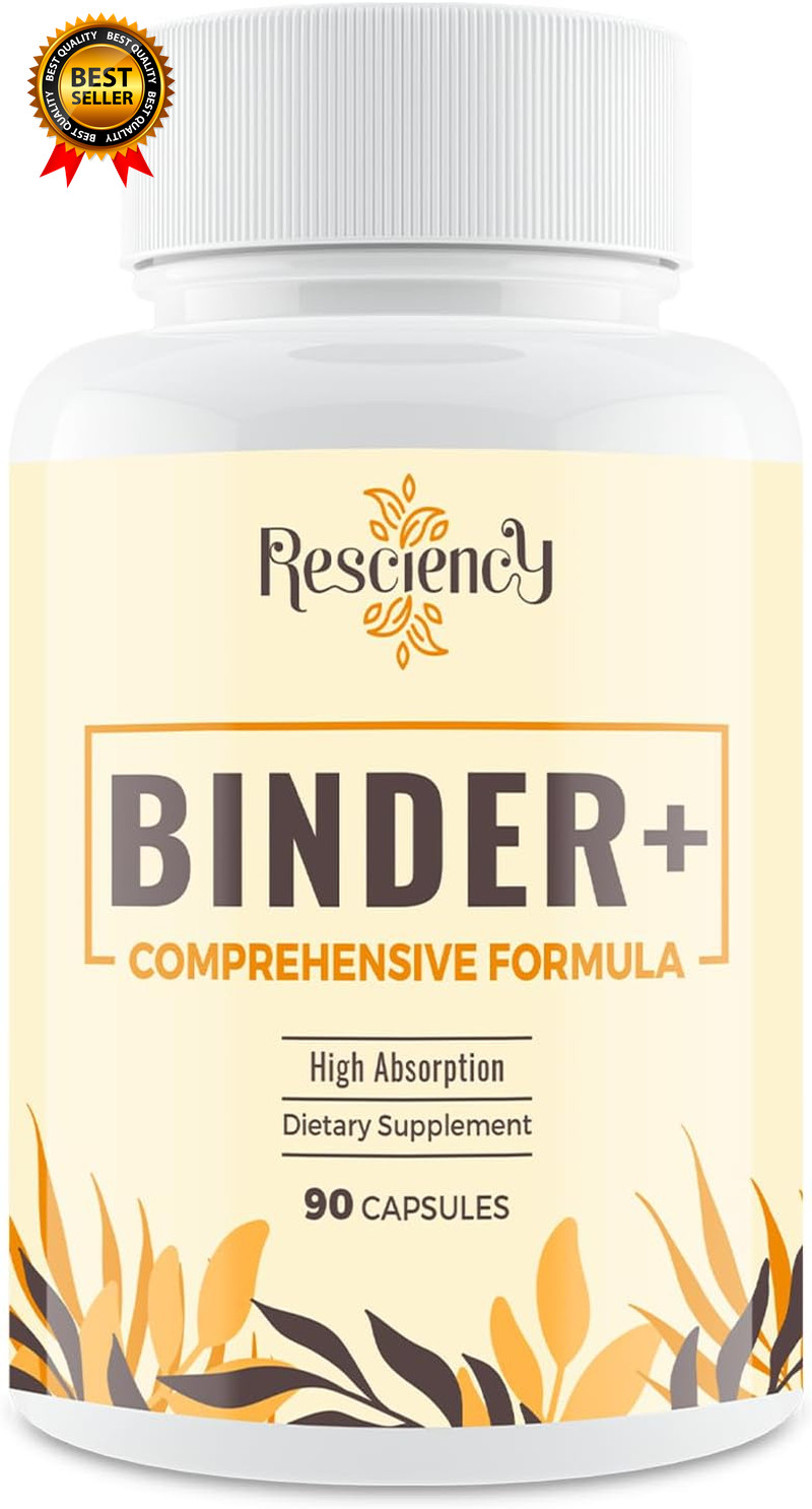 Detox Binder Supplement Activated Charcoal Zeolite Bentonite Clay Milk Thistle