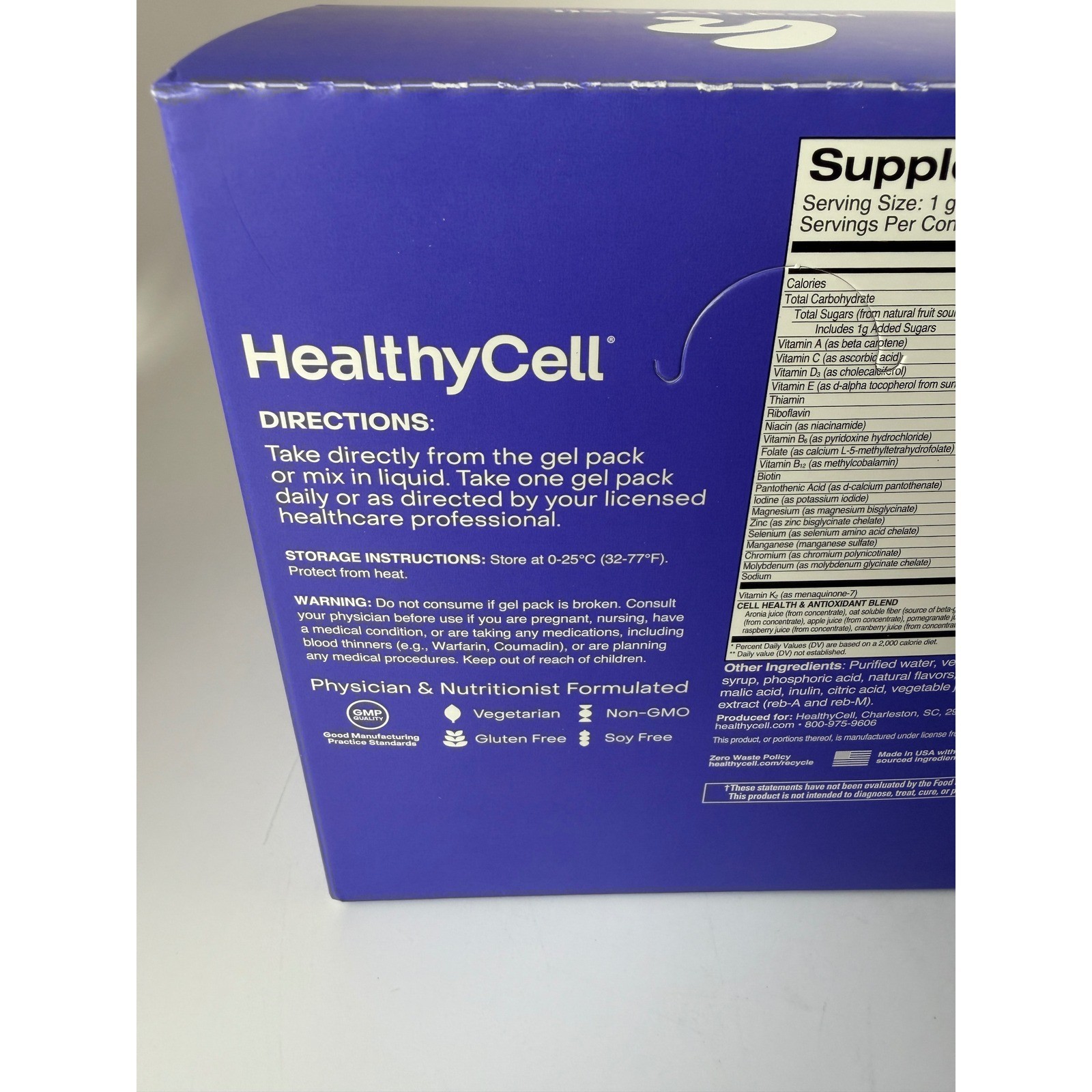 2 Pack HealthyCell Bioactive Multi Mixed Berry 30 Gel Packs Each BB 02/28