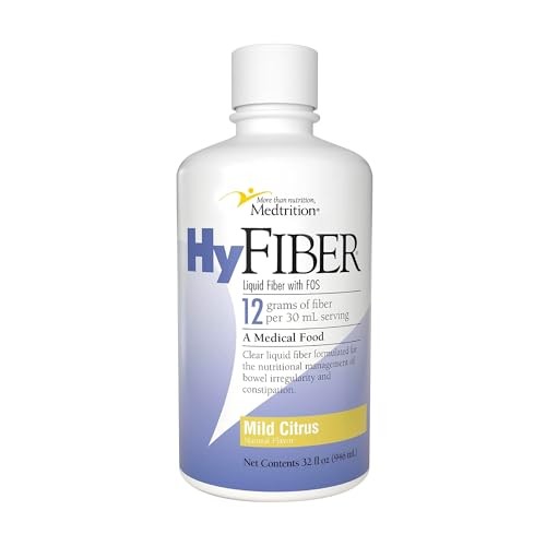 Medtrition HyFiber Liquid Fiber 32oz, 12g Soluble Fiber Supplement