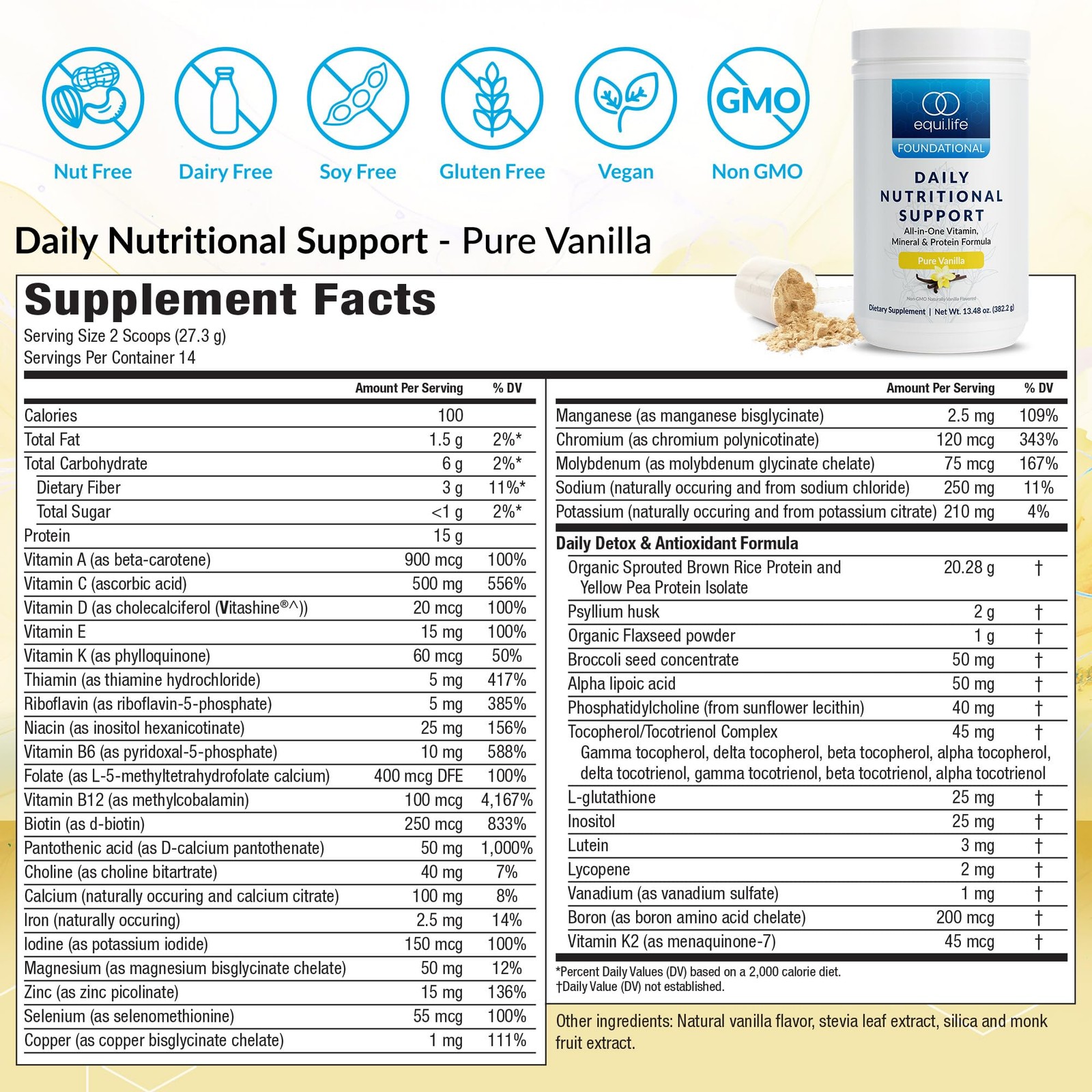 Equilife Daily Nutritional Support, All-in-One 13.48 Ounce (Pack of 1)