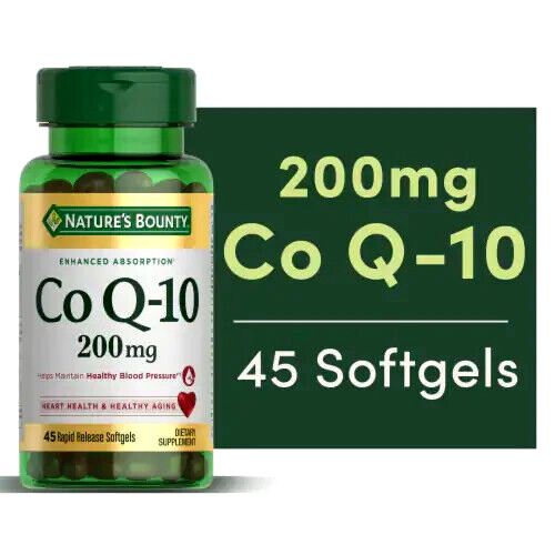 Natures Bounty Co Q-10 – 200 mg 45 ct ~ Exp 2027+