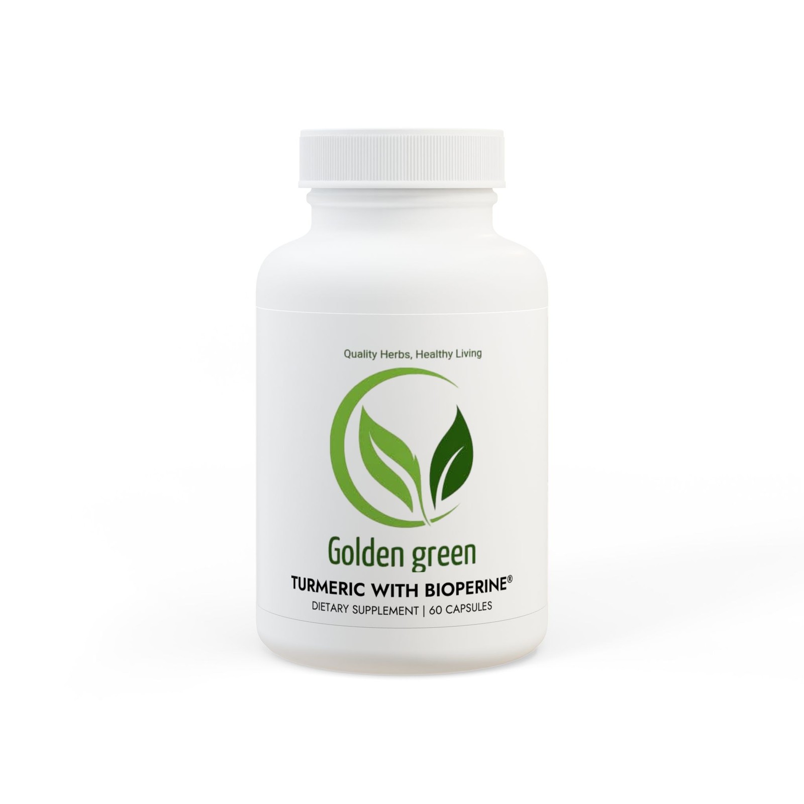 Turmeric with BioPerine® (Black Pepper Fruit Extract) Supplement (60 Capsules)