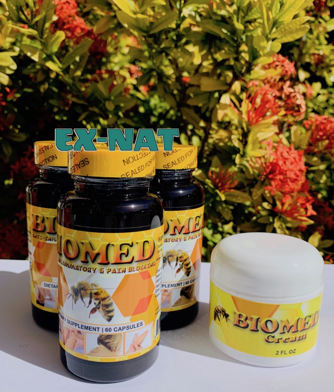 3 BIOMED Caps + 1 Cream Anti-Inflammatory Bee Arthritis Muscular Therapy Vital