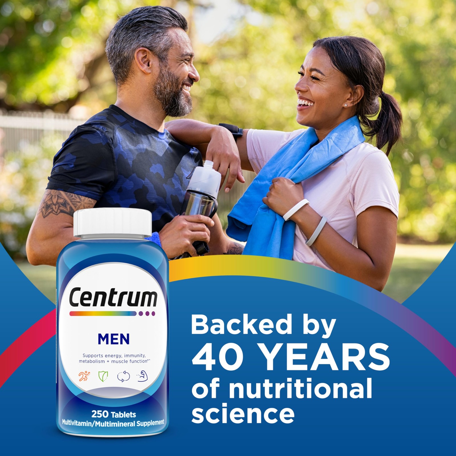 Centrum Multivitamin for Men, Multivitamin/Multimineral 250 Count (Pack of 1)