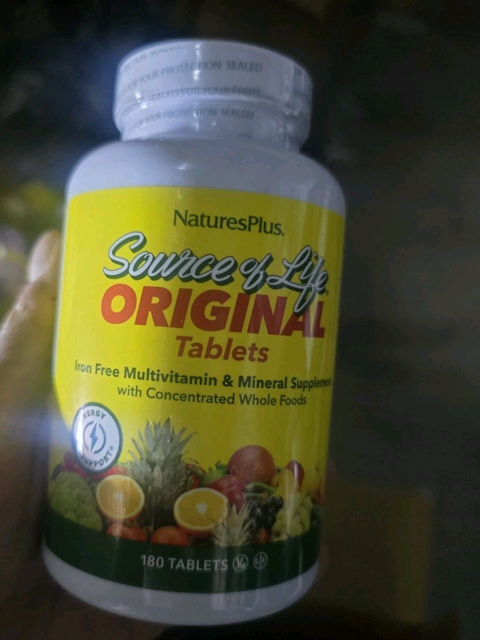 NaturesPlus Source of Life Original Tablets Multivitamin 180 count exp: 10/2028