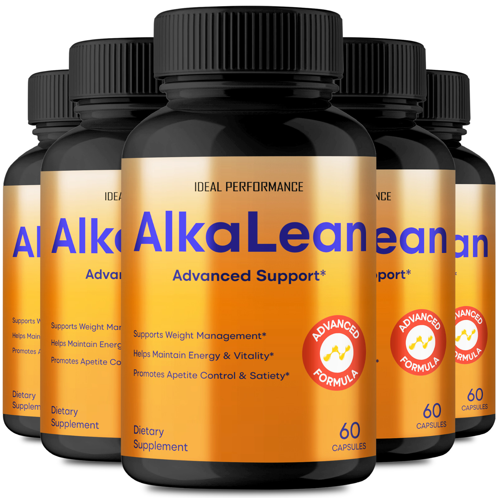 Alkalean Capsules, Official Alkalean Supplement Pills Maximum Strength (5 Pack)
