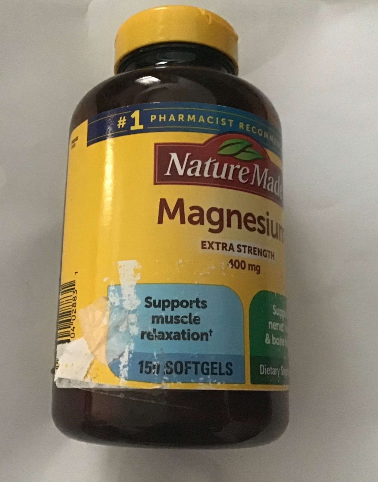 NEW Nature Made Magnesium, 400 mg 150 Count Exp