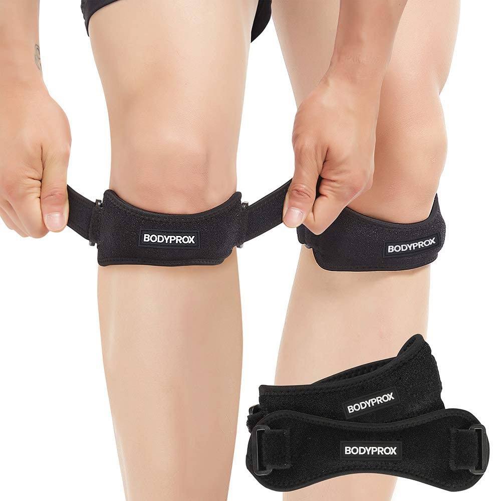 Bodyprox Patella Tendon Knee Strap 2 Pack, Pain Relief Support One Size
