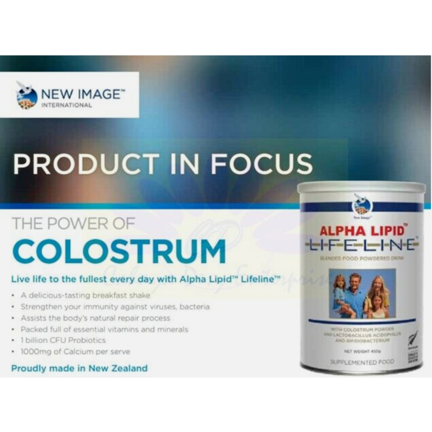 NEW 💥 1 Alpha Lipid Lifeline Colostrum Powder 450g 💥 FREE SHIP Cow Colostrum