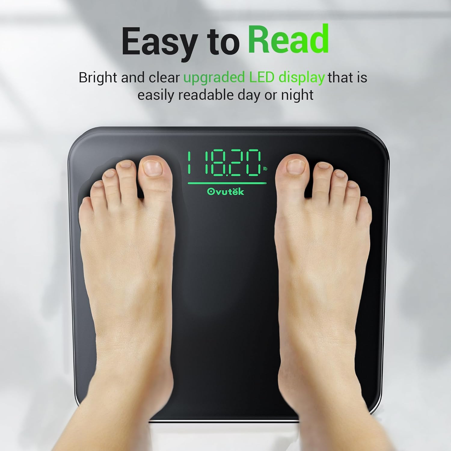 Bathroom Scale for Body Weight, Highly Accurate Digital Weighing Machine for Peo