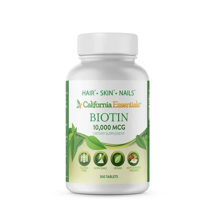 Biotin 10 mg 300 Tablets for Thicker Hair & Strong Nails