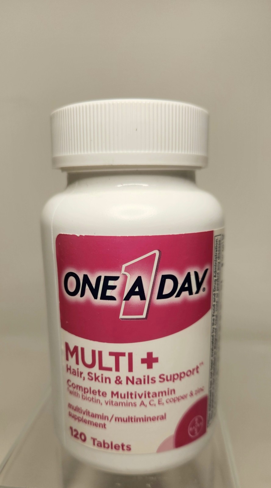 Sealed One A Day Multi+ Hair Skin Nails Multivitamin Tablets 120ct, Exp. 1/2027