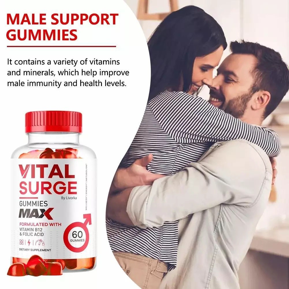 Vital Surge Male Gummies Maximum Strength Vital Surge Advanced Designed Formula
