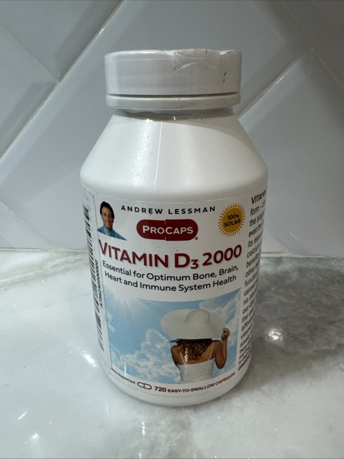 Andrew Lessman Vitamin D3 2000 IU, Procaps, 720 Count, Exp 02/28/2029