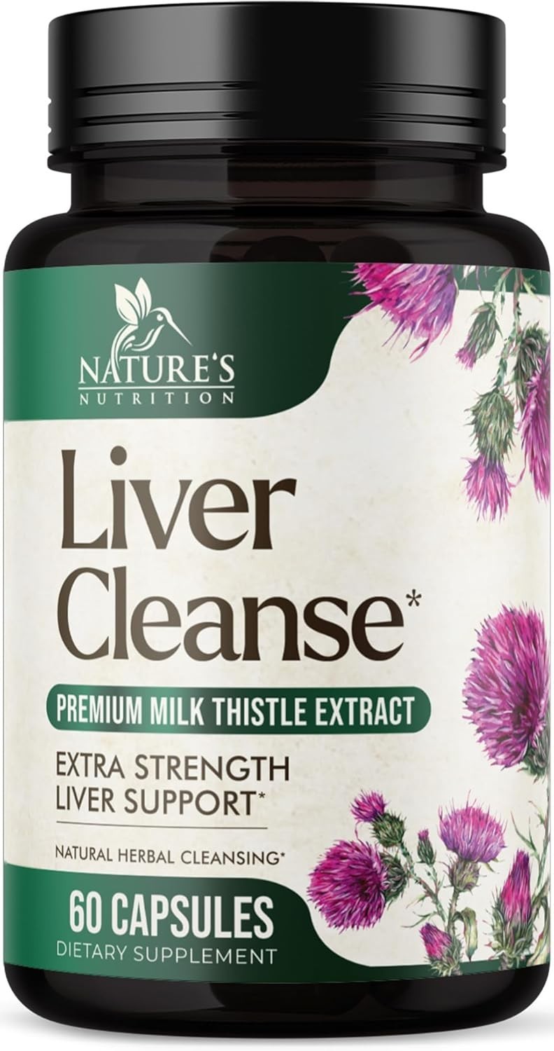 Liver Cleanse & Detox Support Supplement 1166mg with 22 herbs + Milk Thistle