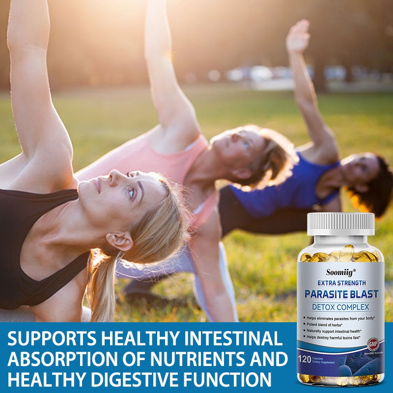 Parasite Blast Detox Complex 120 Capsules,Healthy Digestive,Gut & Colon Support