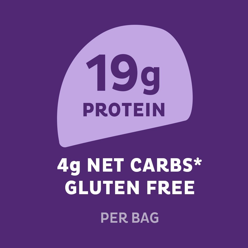 Style Protein Chips with 19g of Protein, Loaded Taco Flavor, 1.1 Oz Bags, 8 Ct