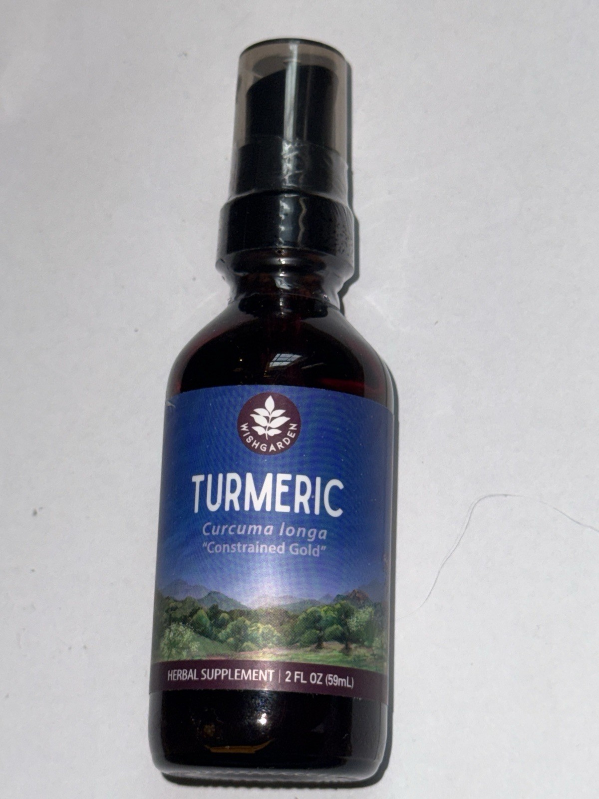 WishGarden Herbs Turmeric 2 fl oz (59 ml) Exp 11/2026