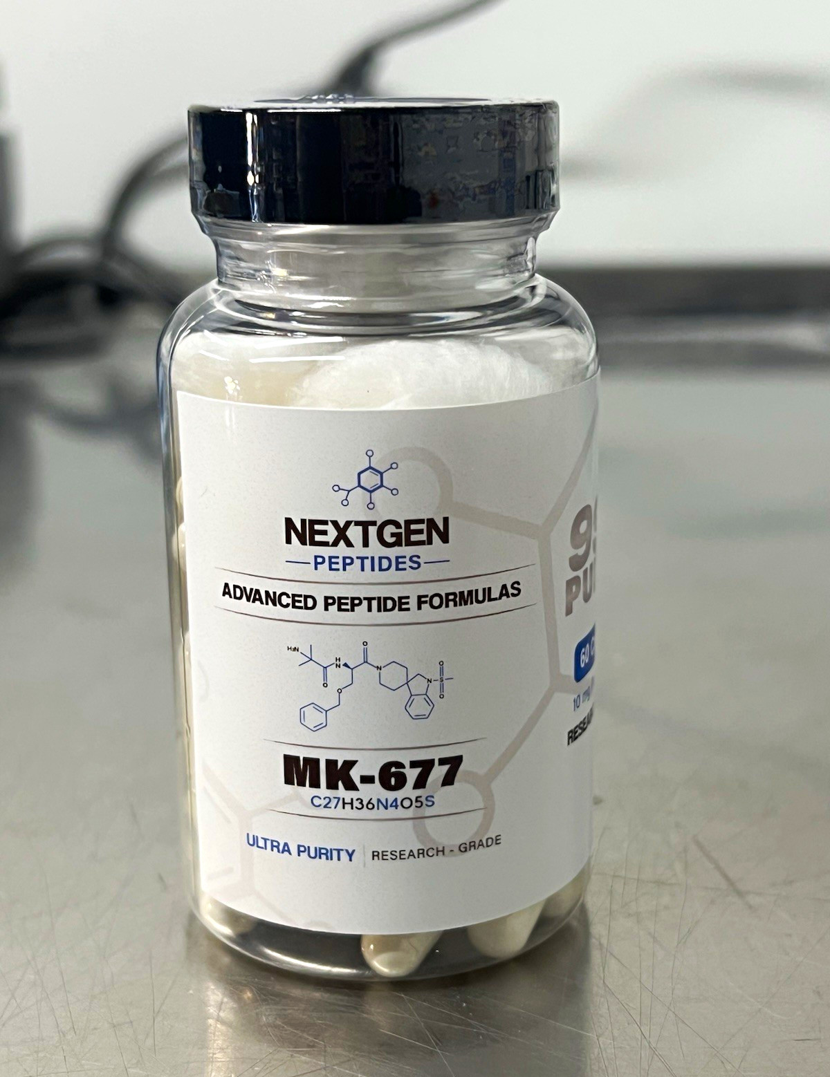 NextGen Peptides M K677 10 mg Capsules, 60 Count – 99% Purity