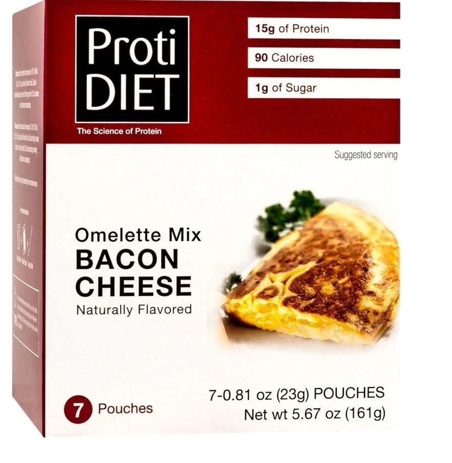Proti Diet Bacon Cheese Omelet – IP Compatible – For Weight Loss