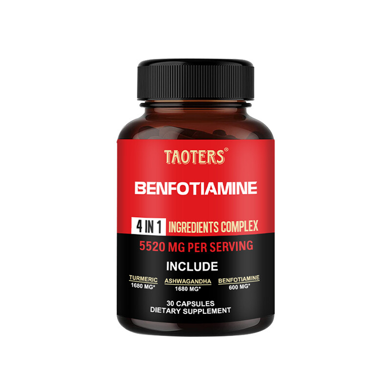 BENFOTIAMINE 600mg 120 Veggie Caps VITAMIN B1 Premium Quality Vegan