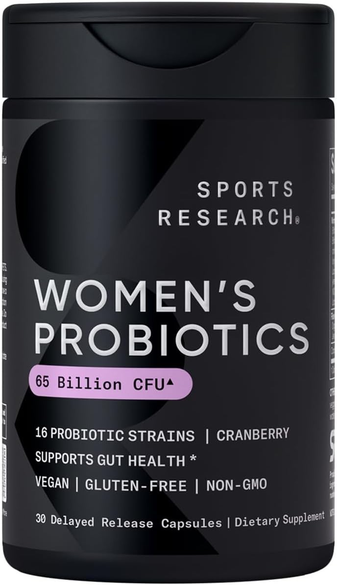 Women Probiotics Sports Research 65 Billion CFU Prebiotics