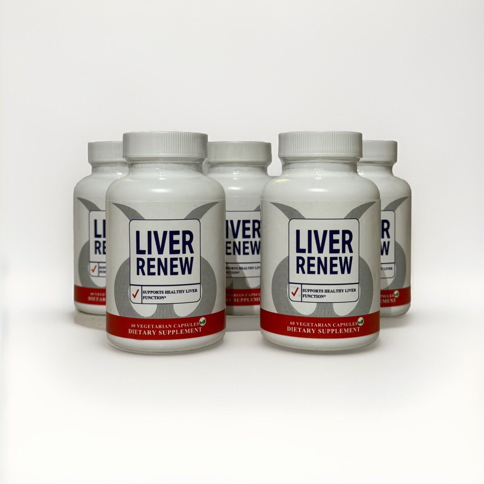 5 Bottles #1 Liver Renew, Vegan Dietary Supplements Artichoke 300 Caps Exp 4/27
