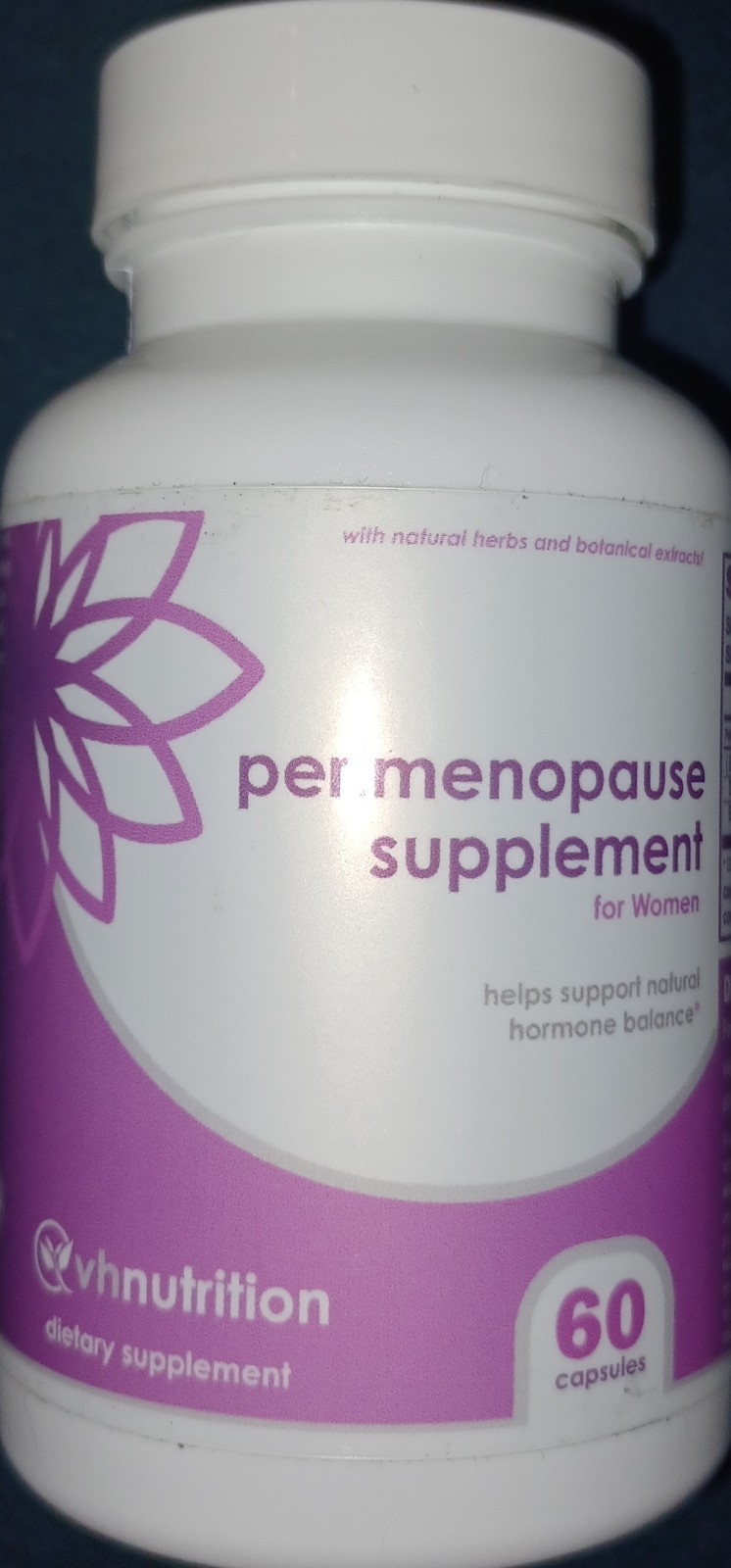 VH Nutrition Perimenopause Supplement for Women Menopause Support Herbal 60ct