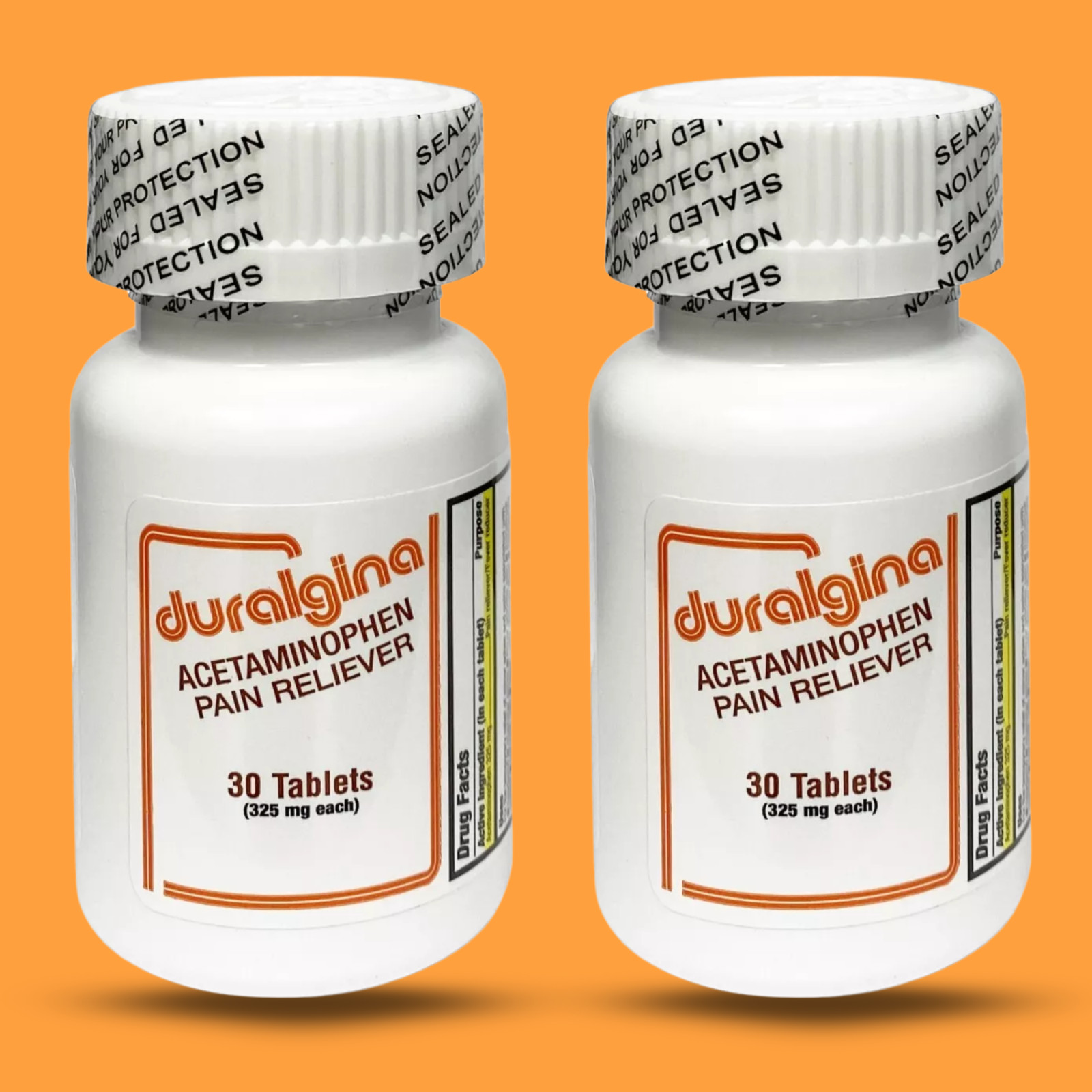 Menper Duralgina Acetaminophen – 30 Tablets (2-Pack)