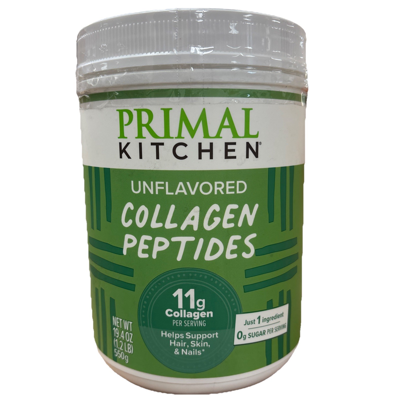 Primal Kitchen Collagen Peptides, Unflavored, 19.4oz EXP 03/2027