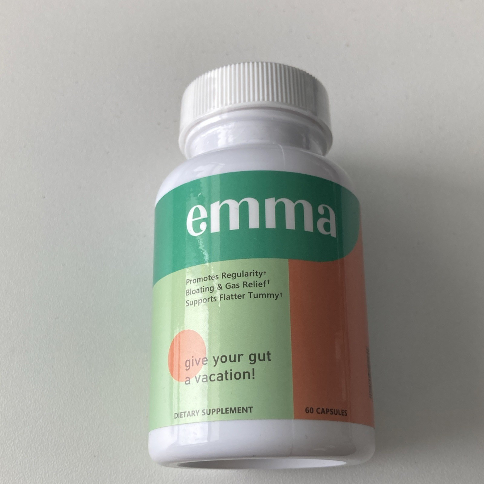 Emma Gut Health Supplement | Bloating Relief | Gut Regularity | 60 Capsules