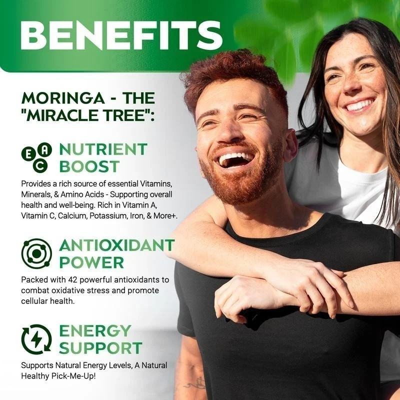 bell Rosa Moringa Capsules Support Immune for and Gut Health 60 cap 2 bottles