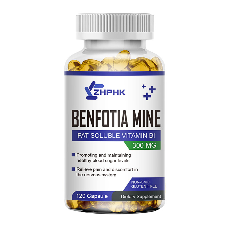 300mg Benfotiamine Capsules Fat Soluble Thiamine Vitamin B1 NON-GMO, 240 Pills