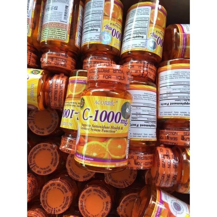 50x Acorbic Vitamin C-1000 MG Authentic Radiance Skin Antioxidant Immune Health