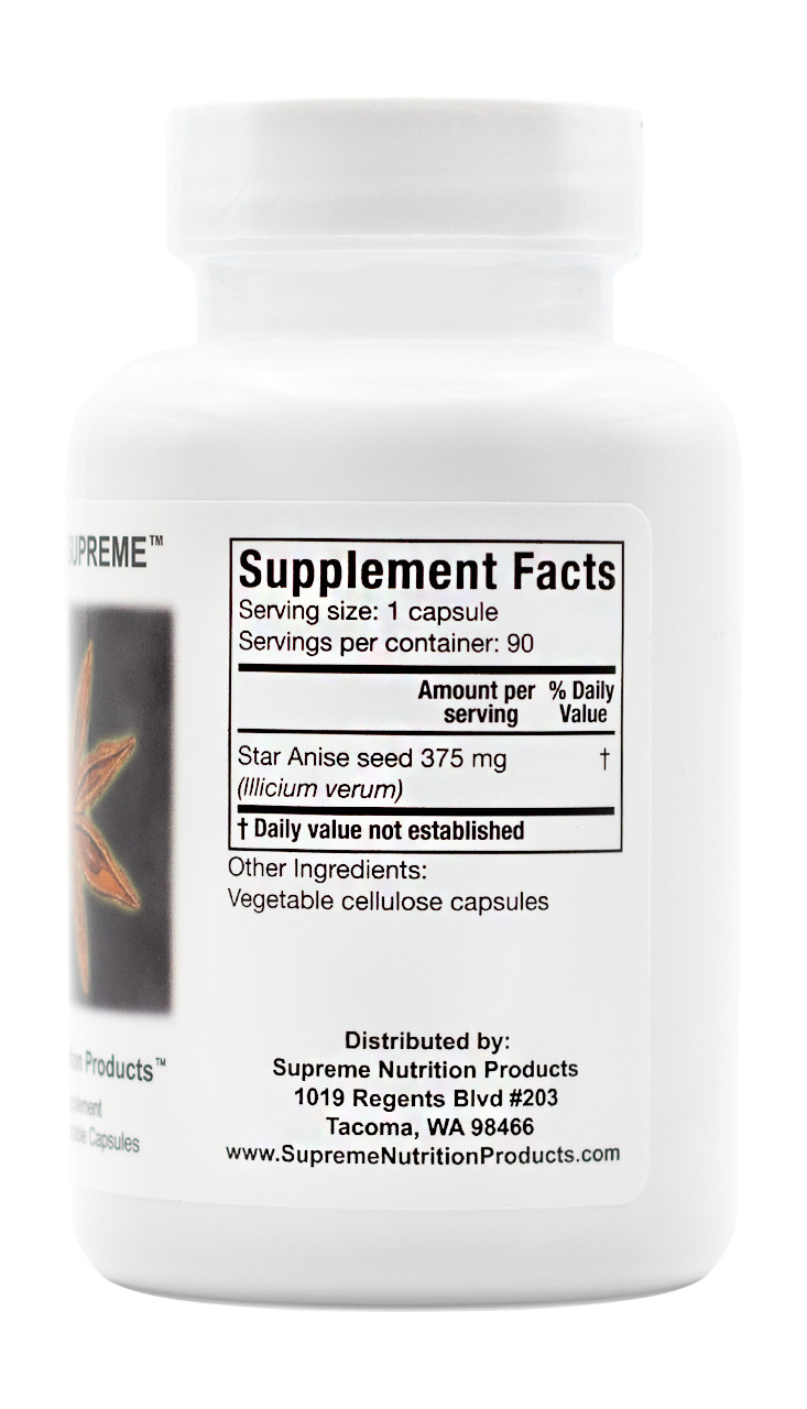 Illicium Supreme by Supreme Nutrition Products – 400 mg/ Capsule – 90 Capsules