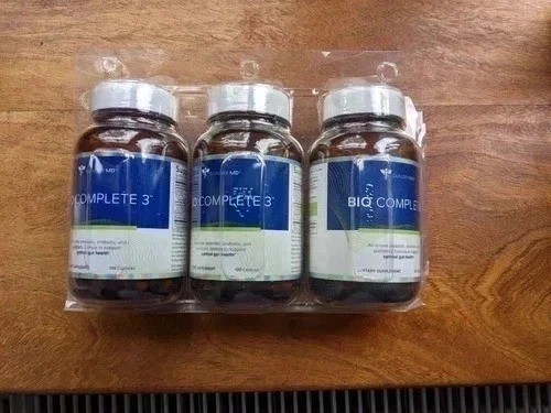 3 Pack of Plastic Bottles New Sealed Gundry MD Bio Complete 180 Caps, Exp 2028