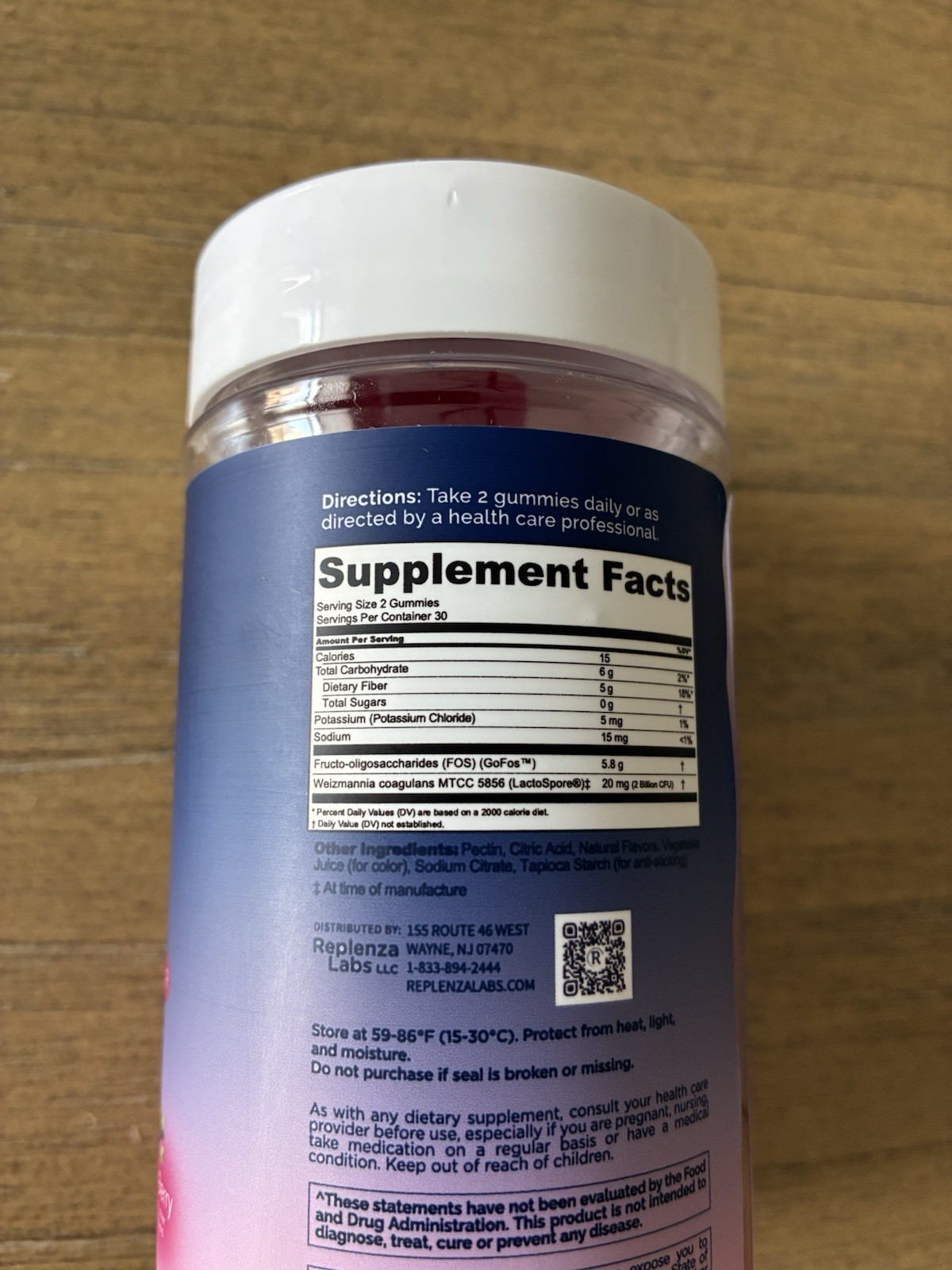 2 New Replenza GLP-1 Support Gut Plus Fiber, Aminos & Collagen Mixed Berry 02-28