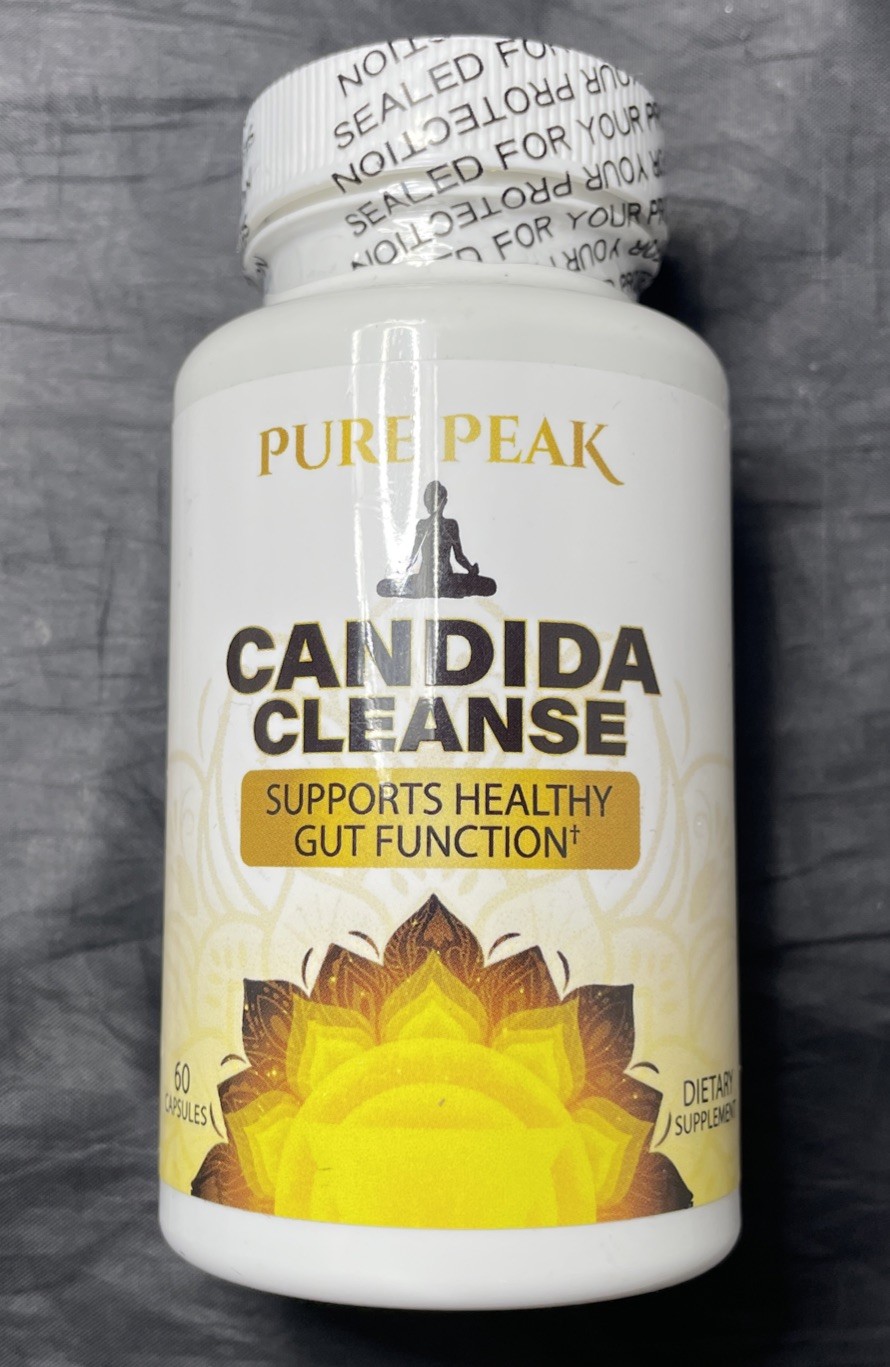 Pure Peak Candida Cleanse 60 Caps Gut Health 12/26