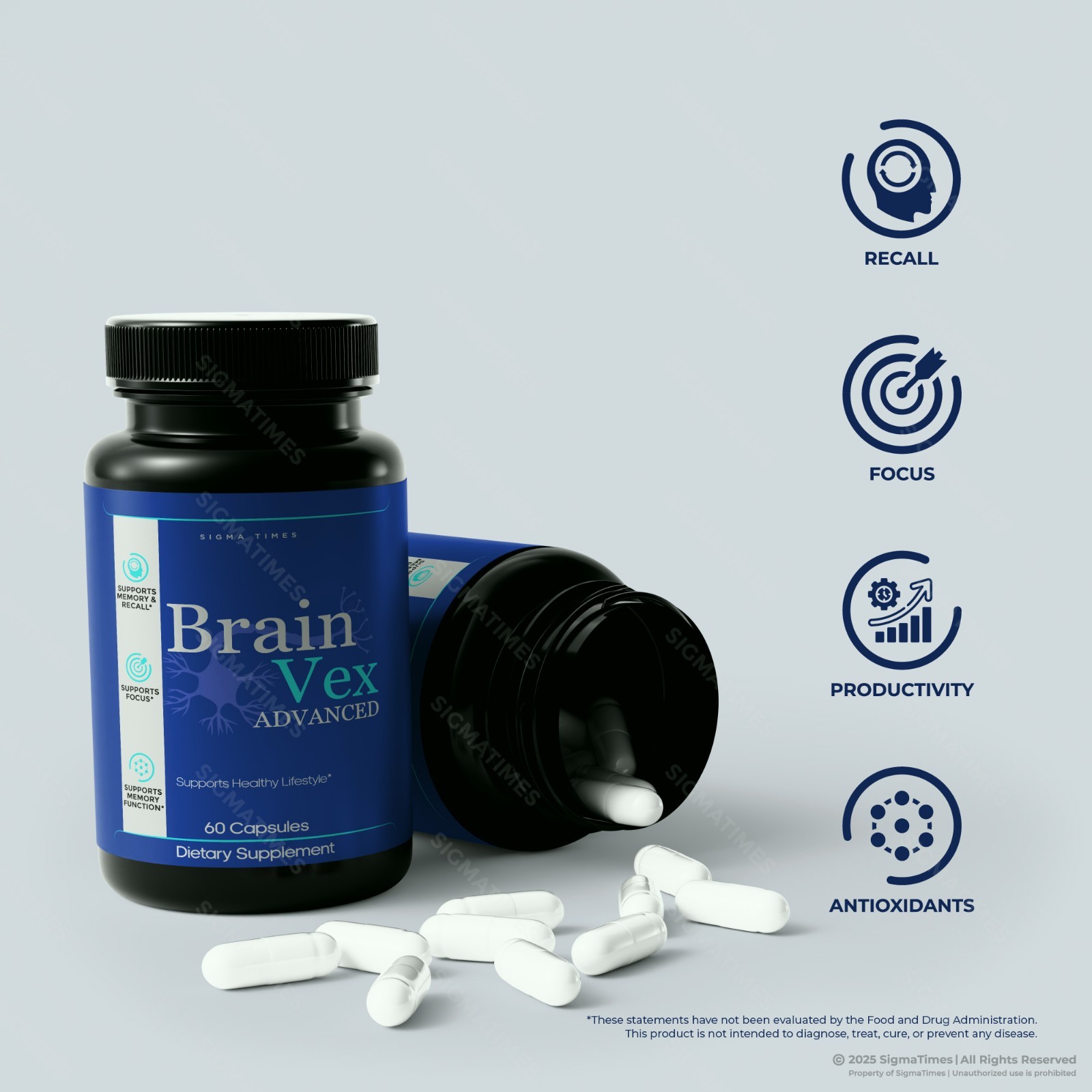 Brain Vex Advanced, BrainVex Advanced Formula for Memory & Brain Health -2PK