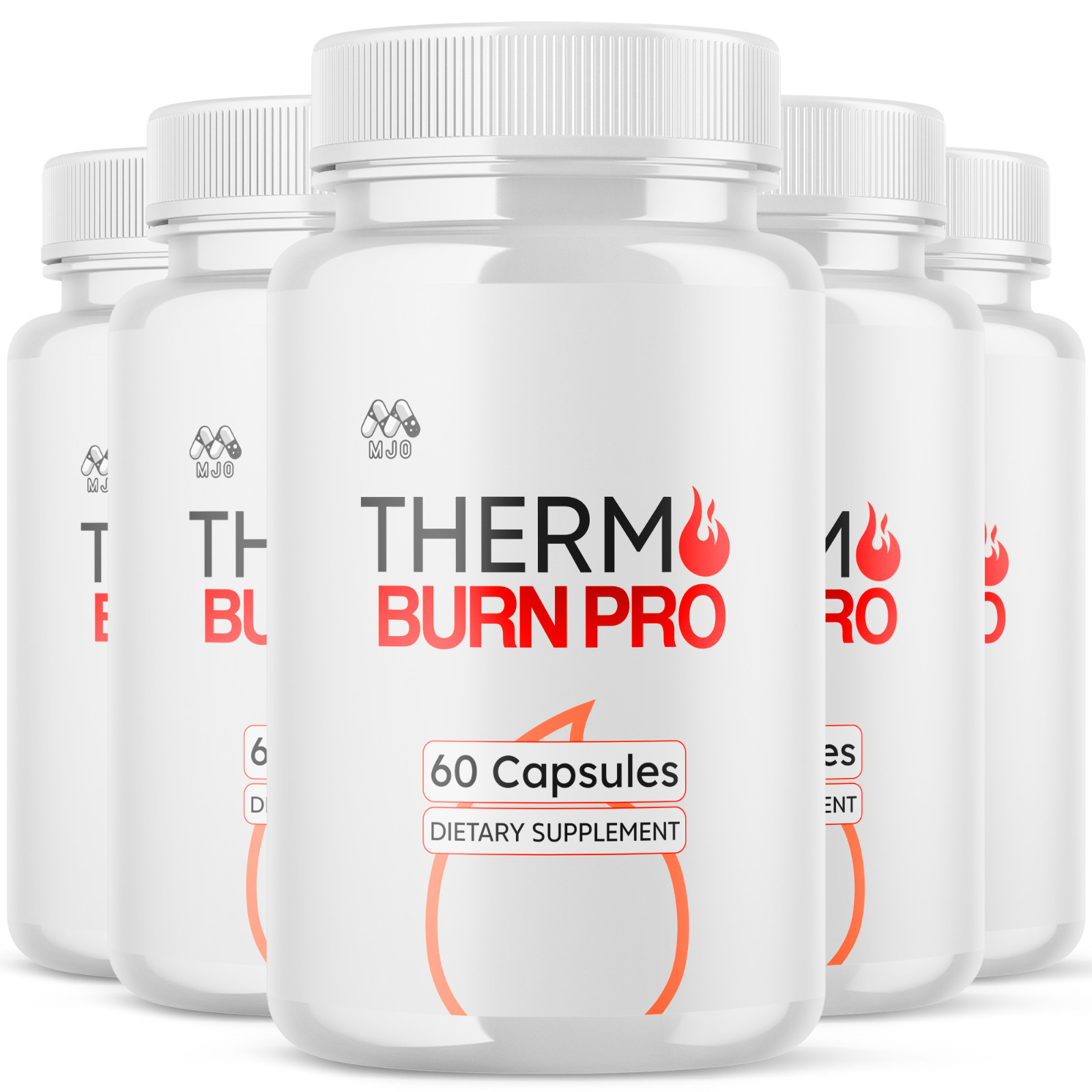 (5 Pack) Thermo Burn Pro Advanced Energy & Fitness Formula ThermoBurnPro 300Caps