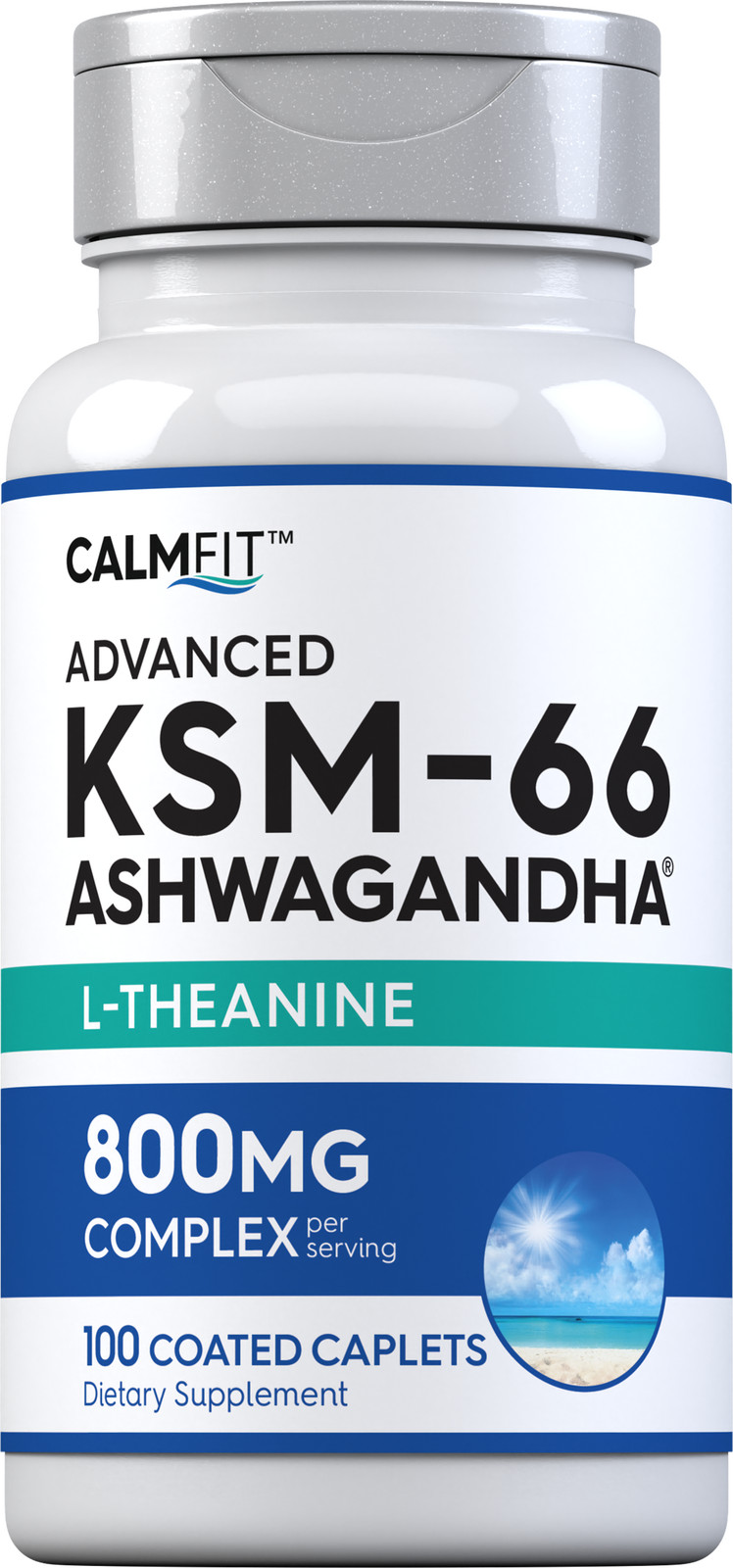 KSM-66 Ashwagandha Root Extract | 800mg | 100 Caplets | by Piping Rock