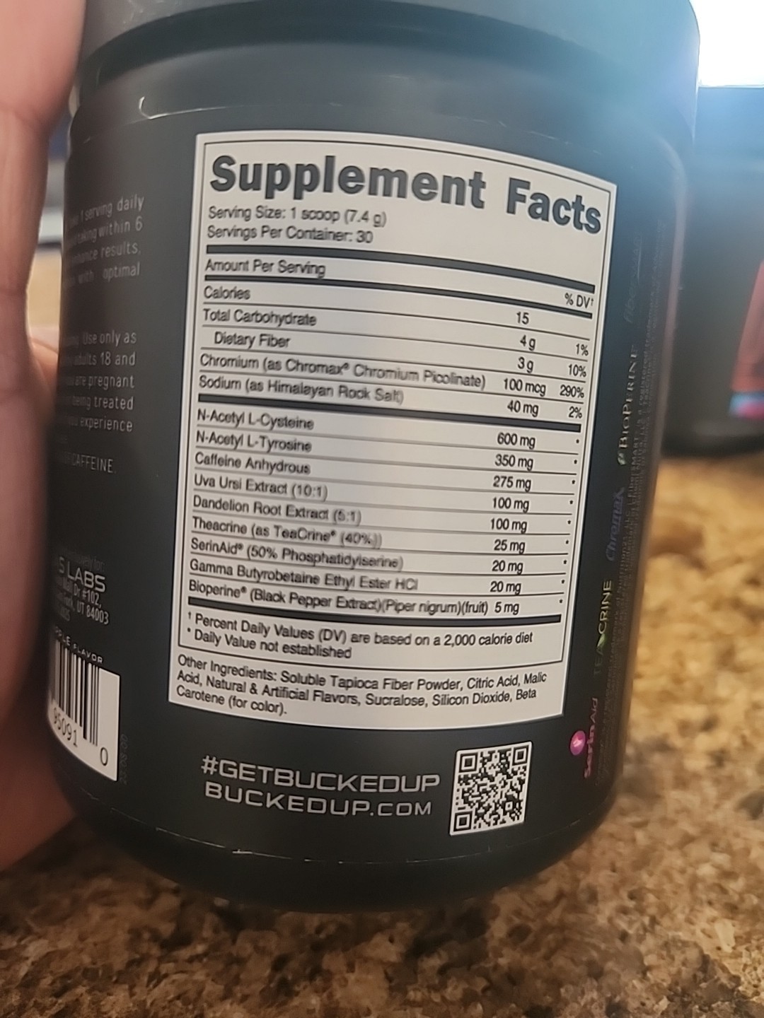 Bucked Up Heat Hardcore Private Label 7.8 Oz 30 Servings Mango Pineapple