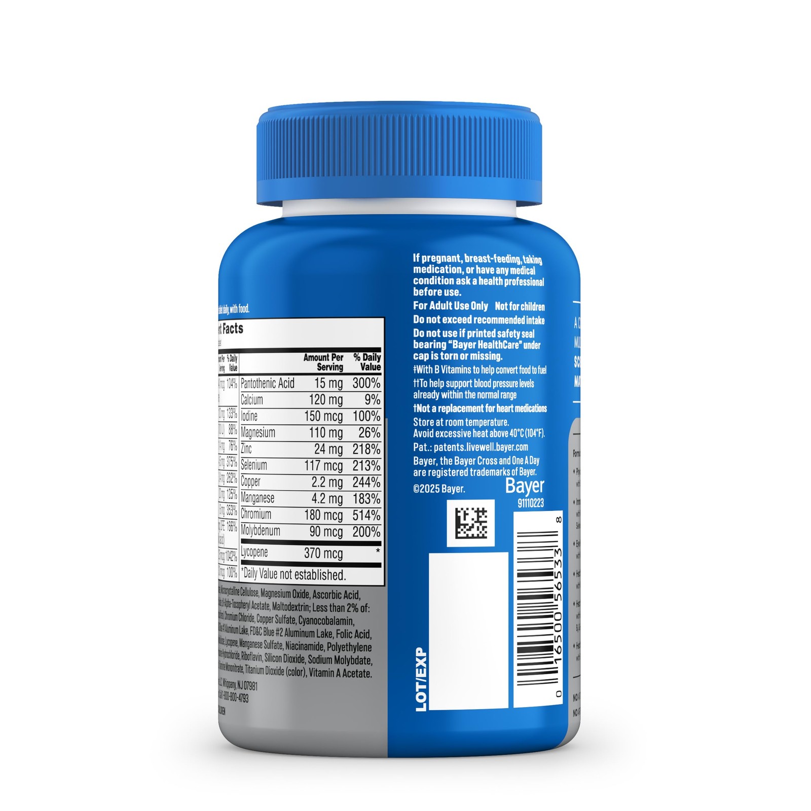 One A Day Men’s 50+ Multivitamins, Supplement with A, C, D, E and Zinc for Im…