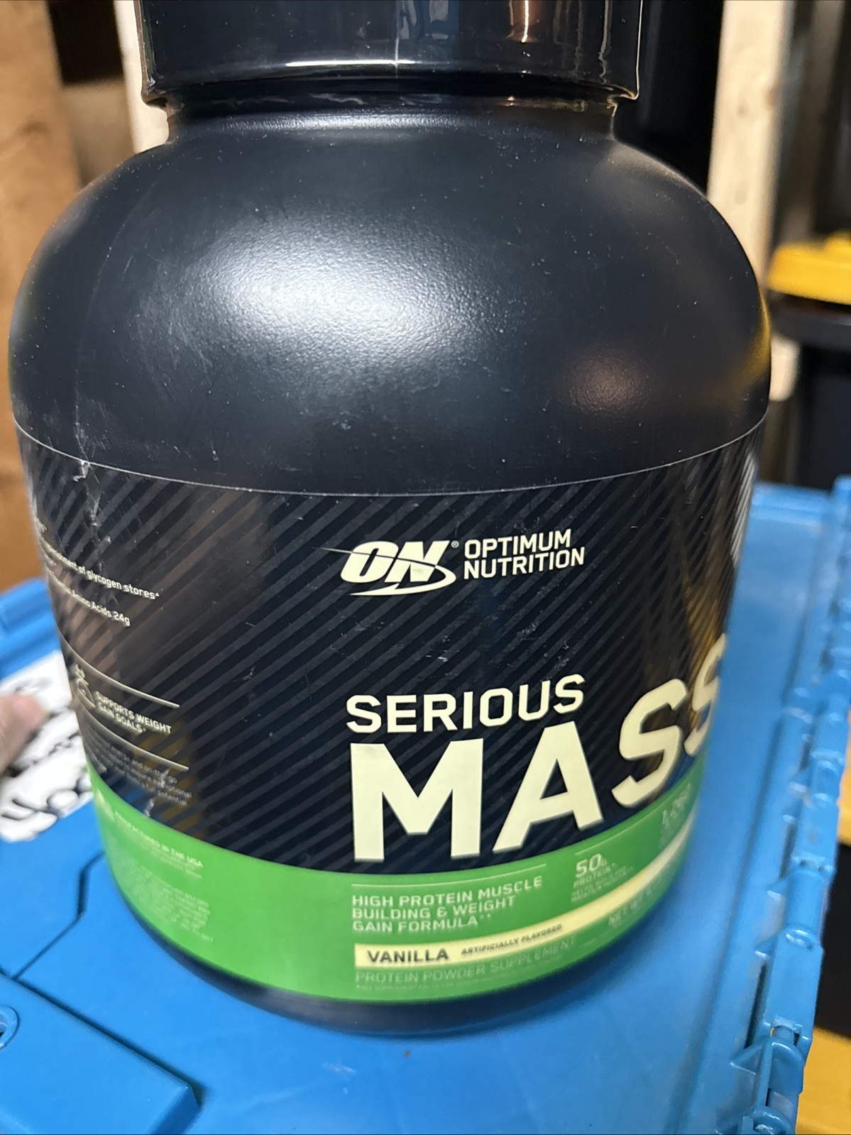 Optimum Nutrition Serious Mass™, Vanilla, 6 lb Protein Powder Expires 8/2025