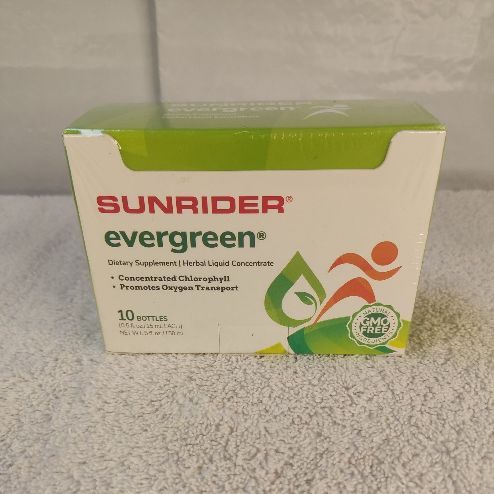 Sunrider Evergreen 10 bottles 0.5ft.oz each