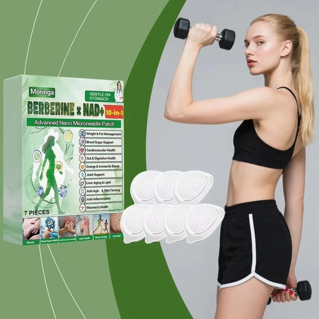 50% OFF Moringa Berberine x NAD+ 10-in-1 Advanced Nano Microneedle Patches New