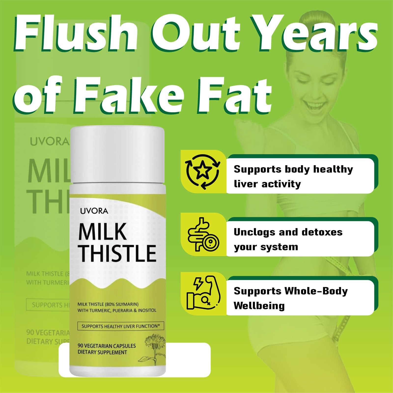 gmpdose Uvora – Milk Thistle Detox.UVORA Milk Thistle Extract 300 mg, Extract…