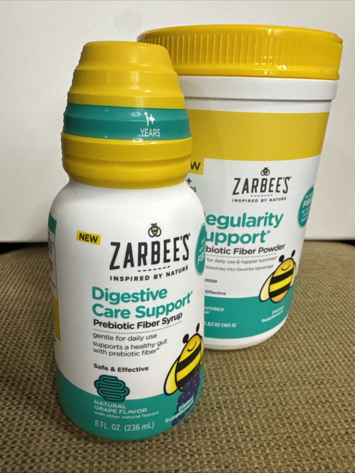 Zarbees Regularity Support Kids Prebiotic Tasteless Powder&Syrup Digestive Care