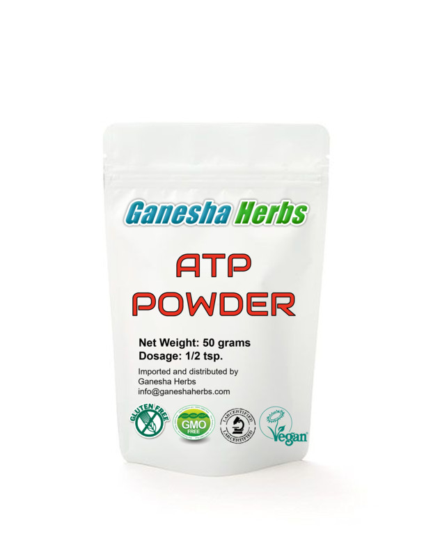 100% PURE ATP POWDER ADENOSINE TRIPHOSPHATE – 50 GRAMS – 200 servings!