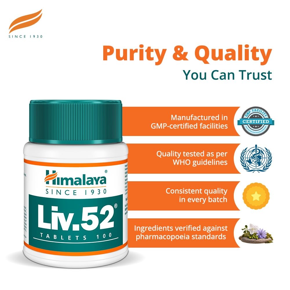2 Packs 100% Natural Himalya Health Care Lv 52 200Tabs US Shipped Expiry 02/28
